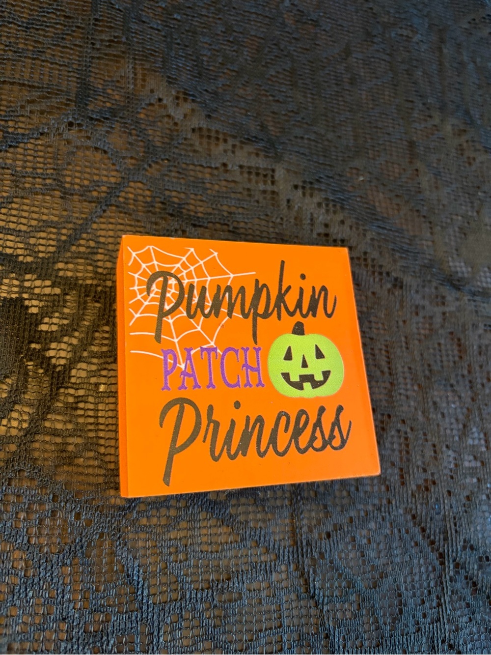 Pumpkin Patch Princess Orange Wall Plaque